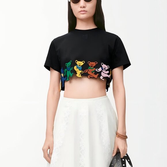 Loewe Cropped T-shirt in cotton - Picture 1 of 12